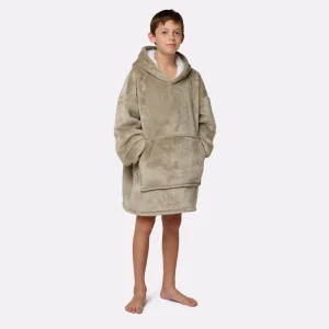 Maglione plaid beige - bambino 8/12 anni