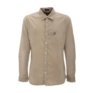 Camicia Di Cotone Da Uomo Mascheroni Beige