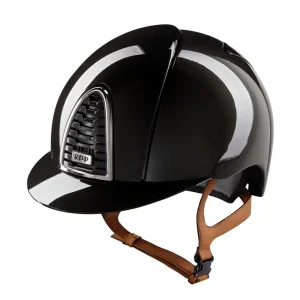 Cap Kep Italia Cromo 2.0 Nero Con Visiera Standard E Cinturino In Ecopelle Beige